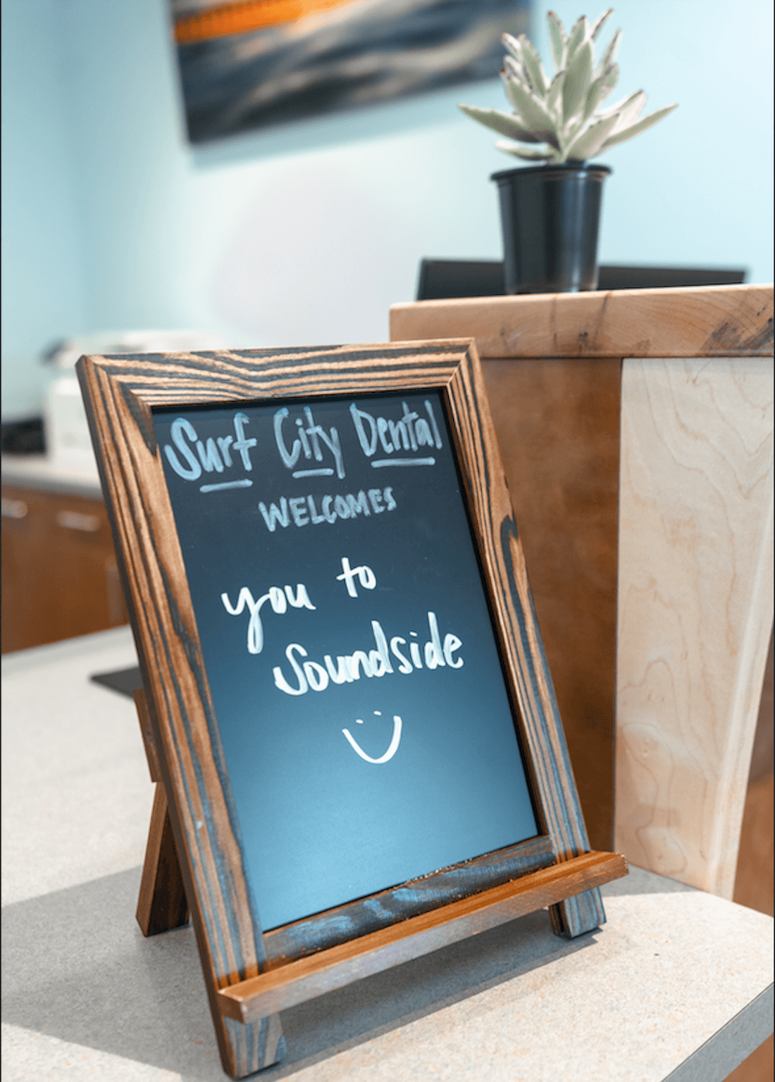 Reception desk in Surf City, NC | Surf City Dentist