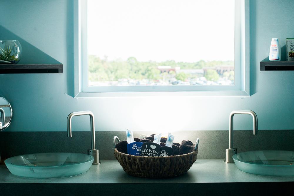 surf city dentist | sinks at dental office hampstead